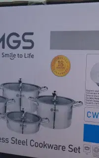 قابلمه ۱۰ پارچه استیل MGS آکبند