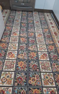 گلیم فرش وفرش کناره لوستر. روتختی درحدنو