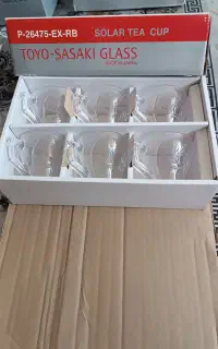6 عددستکان ژاپنی باهمراه زیرسیگاری اصل