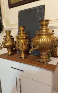 سماور زغالی برنز نونو سه عدد