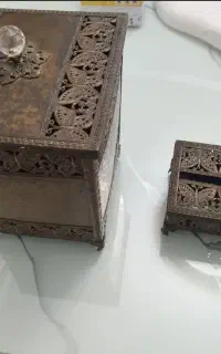 جای دستمال کاغذی و سطل زباله