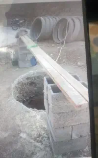 کندن چاه وتوک گذاشتن وشالده