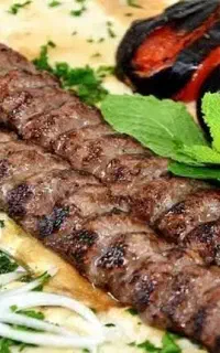 مایه کباب کوبیده آماده سیخ زدن..