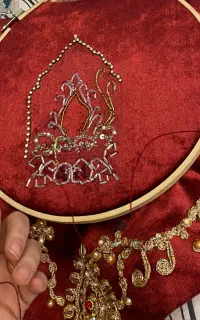 انواع جواهر دوزی ،گلدوزی و خرج کار