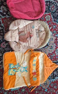 دو آغوشی نوزاد مخمل و یک کیسه خواب