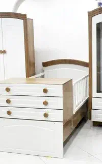 چوب اتاق کودک مدل کرال به همراه تخت