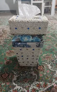 جادستمال کاغذی و سطل زباله