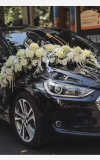 ماشین عروس بهار   درب منزل