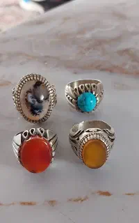 انگشتر های نقره مهر دار