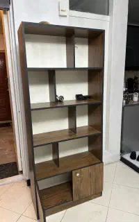 کتابخونه MDFطرح چوب بسیار تمیز و بدون خط و خش