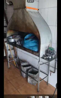 منقل ذغالی سایز بزرگ بافن و هواکش