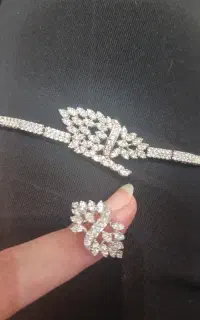 دستبند و انگشتر بدلیجات نو