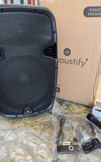 باند و اسپیکر ۱۵ اینچی میکروفن بیسیم دار