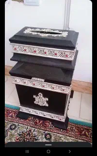 جا دستمال کاغذی و سطل اشغال