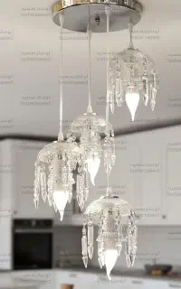 لوستر بلوری کریستالی باکارات آویز آشپزخانه و اتاق
