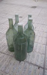 بطریِ شیشه ای سنتی در دار ۵ عدد