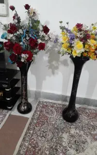 گلیم گل قرمزی فرش