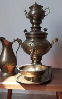 سماور برنجی برند حسن زاده