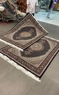 فرش دستباف (بساک)جفت ۳ متری ۶ لا مرینوس ابریشم