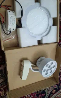 چراغ ال ای دی سقفی توکار+چراغ ال ای دی ریلی