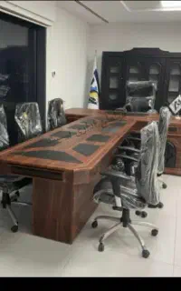 ست کامل میز مدیریت با کنفرانس طرح بیست اداری