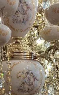 انواع لوستر ،برنزی،چینی در تولیدی اشر فی