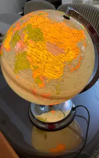 کره جغرافیایی چراغدار لمسی سه حالته
