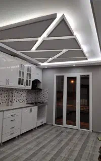 کناف و سقف کاذب تایل پی وی سی و رنگ آمیزی