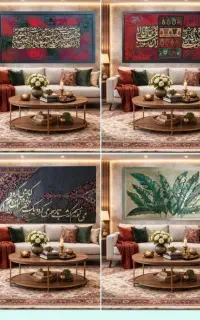تابلوهای دکوراتیو نقاشی خط سایز بزرگ(نیم بها)