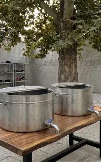 دیگ استیل خورشت پز 25 کیلویی Strong Industrial Pot