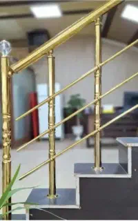 نرده استیل و آلومینیوم راه پله استاتیک حفاظ بانکی