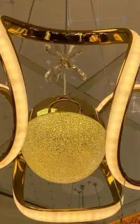 لوستر مدرن مدل کله قوچی طلایی(انواع‌لوستر‌مدرن)