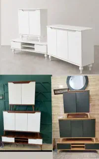 اینه کنسول حصیری
