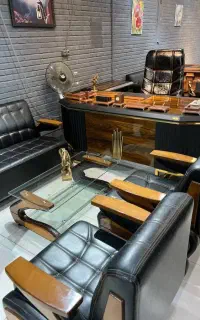 ست مدیریتی میزصندلی گردون مبل انتظارکمدفلزی فایل