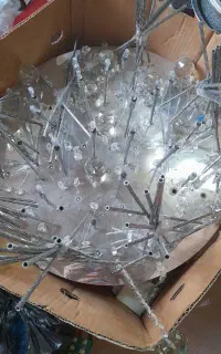 لوستر آینه ای بزرگ