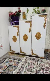 میز تلوزیون جا کفشی ساعت