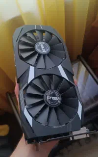 کارت rx580 asus  dual سالم سالم
