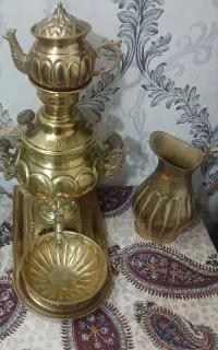 ست سماور برنجی اصلی