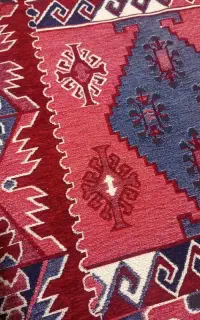 روفرشی طرح فرش مدل سنتی  طرح ترکمنی دو رویه