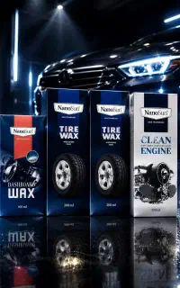 واکس لاستیک نانوسان تمیزی و براقیت لاستیک خودرو