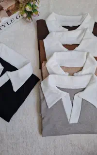 پلوشرت آستین بلند مجلسی