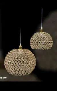 لوستر آویز کریستالی دونه خور