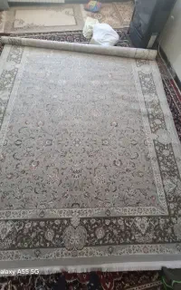 فرش ۹ متری با گل ابریشم