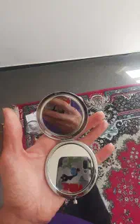 آینه تاشو۲طرفه طرحدار و الجی لمسی ۲ سیم وایفای دار