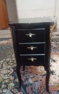 میز تلفن چوبی