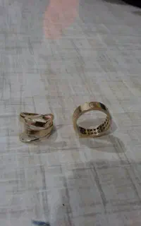 انگشترطلا2عدد