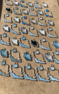 پلاک نقشه ایران/استیل/نقره/جواهرات/دستساز