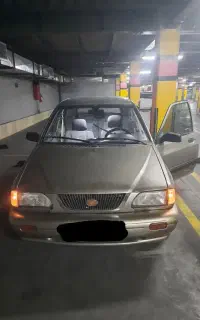 پراید بژ طلایی ۱۴۱ ۸۷ بی رنگ