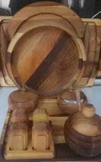 ست ظرف چوبی