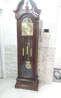 ساعت ایستاده تمام چوب